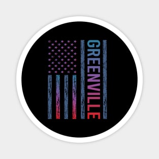 Blue Red Flag - Greenville Magnet